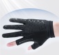 Велоперчатки ROCKBROS Ice Silk черные, 2 коротких и 3 длинных пальца