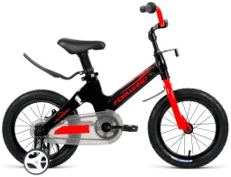Велосипед Forward COSMO 12 (12" 1 ск.) 2021, черный/красный, 1BKW1K7A1007