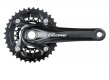 Шатуны Shimano FC-M617 комплект с вед. звездой и осью, 175 мм, 38x24T,  1CW210000292