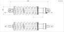 Амортизатор задний 270x8,5 ATV BSE XT-1