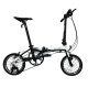 Велосипед DAHON K3 складной, White/Black, колёса 14", 3 ск. Насос в подс. штыре