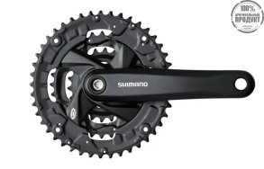 Шатуны Shimano FC-M371-L комплект с вед. звездой и осью, SQR, 170 мм, 44х32х22T,  1CW310000686