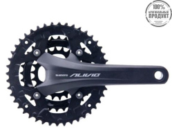 Шатуны Shimano M4050 комплект с вед. звездой и осью, 170 мм, 40x30x22T, c кареткой,  1CW310001272