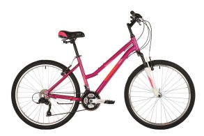 Женский велосипед FOXX 26" BIANKA розовый, алюминий, размер 19"