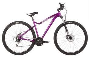 Женский велосипед STINGER 29" VEGA EVO 2022 фиолетовый, алюминий, размер 19"