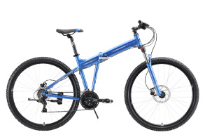Женский велосипед Stark'23 Cobra 29.2 HD синий/серебристый/черный 18"