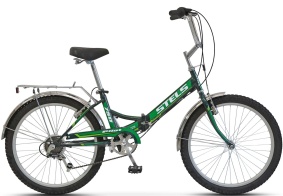 Женский велосипед STELS Pilot-750 24" Z010 (16" Чёрный/зелёный)