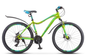 Женский велосипед STELS Miss-6000 D 26" V010 17" Жёлтый/зелёный (LU093825)