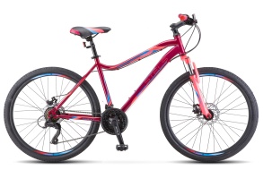 Женский велосипед STELS Miss-5000 D 26" V020 16" Вишнёвый/розовый (LU096323)