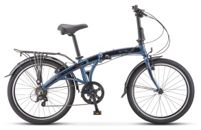 Женский велосипед STELS Pilot-760 24" V010 черный/синий