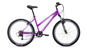 Женский велосипед Forward IRIS 26 1.0 фиолетовый 26" 17"