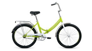 Женский велосипед FORWARD VALENCIA 24 1.0 зеленый\серый 16"