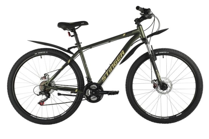 Велосипед STINGER 27.5" CAIMAN D зеленый