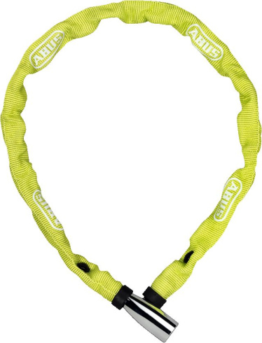 Замок вело Abus 1500/60 web lime цепь 60см, под ключ, 3/15