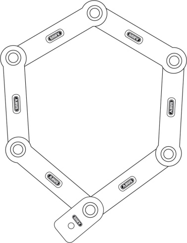 Замок вело ABUS BORDO uGrip 5700/80 green core