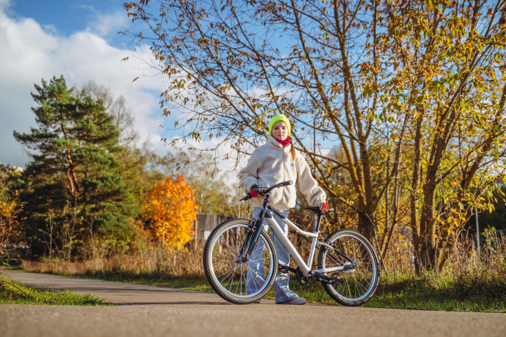 Велосипед подростковый Alpinebike Pegas 3-24 белый мрамор