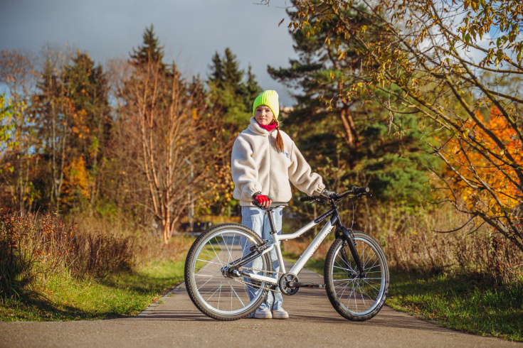 Велосипед подростковый Alpinebike Pegas 3-24 белый мрамор