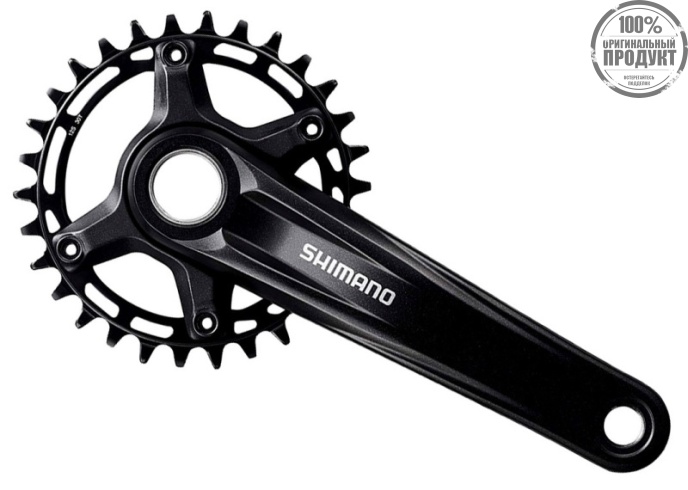 Система Shimano MT510-1, 12ск, 175мм, ин.вал, 32T без каретк., для CL:52мм, цв. Черный