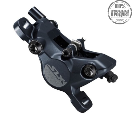 Калипер Shimano SLX M7100, гидравлика, post mount, колодки J04C с кулером, без адаптера