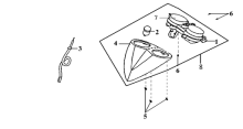 Подбор запчастей Приборная панель Кузов/Электрика RS 125 (HS12W2-6) RS 125 SYM