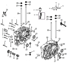 Подбор запчастей CRANKCASE ZS174MN-5 (NB300) Двигатели