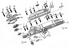 Подбор запчастей RIGHT CRANKCASE COVER ZS182MN (NC300S) 30.124.1501 Двигатели