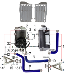 Подбор запчастей Радиатор RTC-300R Y (M4Y) ПТС RTC-300R Y BSE