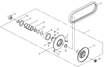 Подбор запчастей Вариатор Двигатель ATV 600 (UA60A-6) ATV 600 SYM