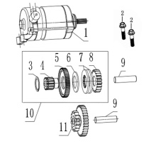 Подбор запчастей ELECTRIC STARTING MECHANI ZS194MQ (NC450) 30.125.0011 Двигатели