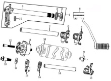 Подбор запчастей GEARSHIFT MECHANISM ZS182MN (NC300S) 30.124.1501 Двигатели