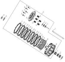 Подбор запчастей Сцепление в сборе ZS194MQ (NC450) #2 Двигатели