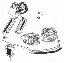 Подбор запчастей WATER COOLING SYSTEM ZS174MN-5 (NB300) Двигатели