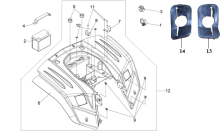 Подбор запчастей Заднее крыло Кузов/Электрика ATV 250 SYM