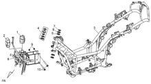 Подбор запчастей Рама Кузов/Электрика MaxSYM 400i (LX40A1-6-L4A ) MaxSYM 400 SYM