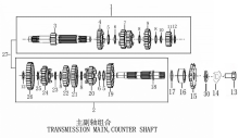 Подбор запчастей TRANSMISSION MAIN,COUNTER SHAFT ZS177MM (NC250) [30.123.8109] Двигатели