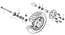 Подбор запчастей Переднее колесо Кузов/Электрика EuroX 50 (BL05W7-6) EuroX 50 SYM