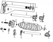 Подбор запчастей GEARSHIFT MECHANISM ZS194MQ (NC450) 30.125.0011 Двигатели