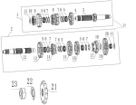 TRANSMISSION MAIN,COUNTER SHAFT