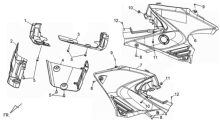 Подбор запчастей Боковая облицовка Кузов/Электрика ATV 600 LE ATV 600 SYM