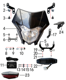 Подбор запчастей Фара и приборная панель Z10L(J10)-2022-101270019 Z10L BSE