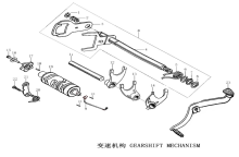 Подбор запчастей GEARSHIFT MECHANISM ZS172FMM-6 (CB250R) MJBS4B14 [30.123.2001] Двигатели