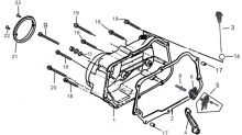 Подбор запчастей Right Crankcase Cover YX125 (E-0008-21-0236) semi-auto Двигатели