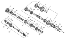 Подбор запчастей Редуктор Двигатель XS 125-K SYM