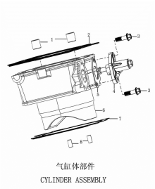 Подбор запчастей CYLINDER ASSEMBLY ZS177MM (NC250) [30.123.8109] Двигатели