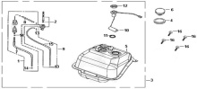 Подбор запчастей Бак топливный Кузов/электрика Crox 125 SYM