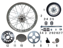 Подбор запчастей Заднее колесо J1/J2 limited edition J1/J2 BSE