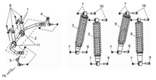 Подбор запчастей  Задние стабилизаторы и перед./задние амотризаторы Кузов/Электрика ATV 600 LE ATV 600 SYM