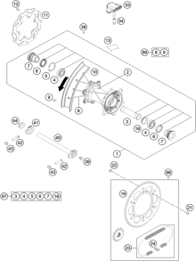 Подбор запчастей Колесо заднее Шасси XN320 Koshine