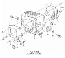 Подбор запчастей Цилиндр в сборе FH125 Auto Двигатели