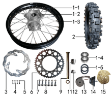 Подбор запчастей Колесо заднее Z10L(J10)-2022-101270019 Z10L BSE